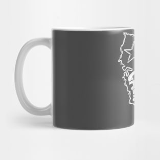 California (White Graphic) Mug